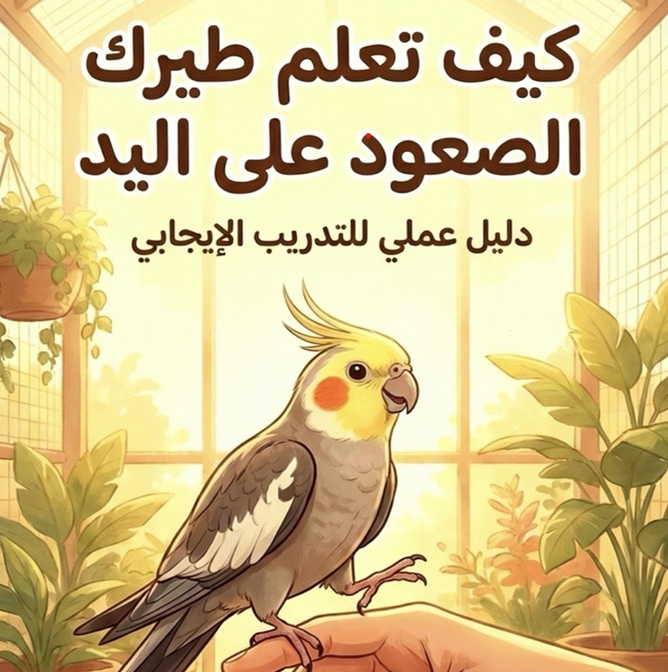 كيف تعلم طيرك الصعود على اليد - كتاب الكتروني